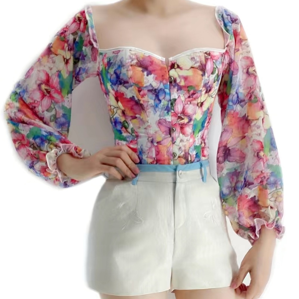 Colorful Corset Top